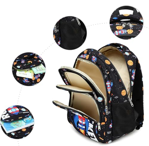 Image of Frantic Waterproof Polyester 26 L School Backpack School Bag Daypack Picnic Bag For Boys & Girl(4Zipper Parent)