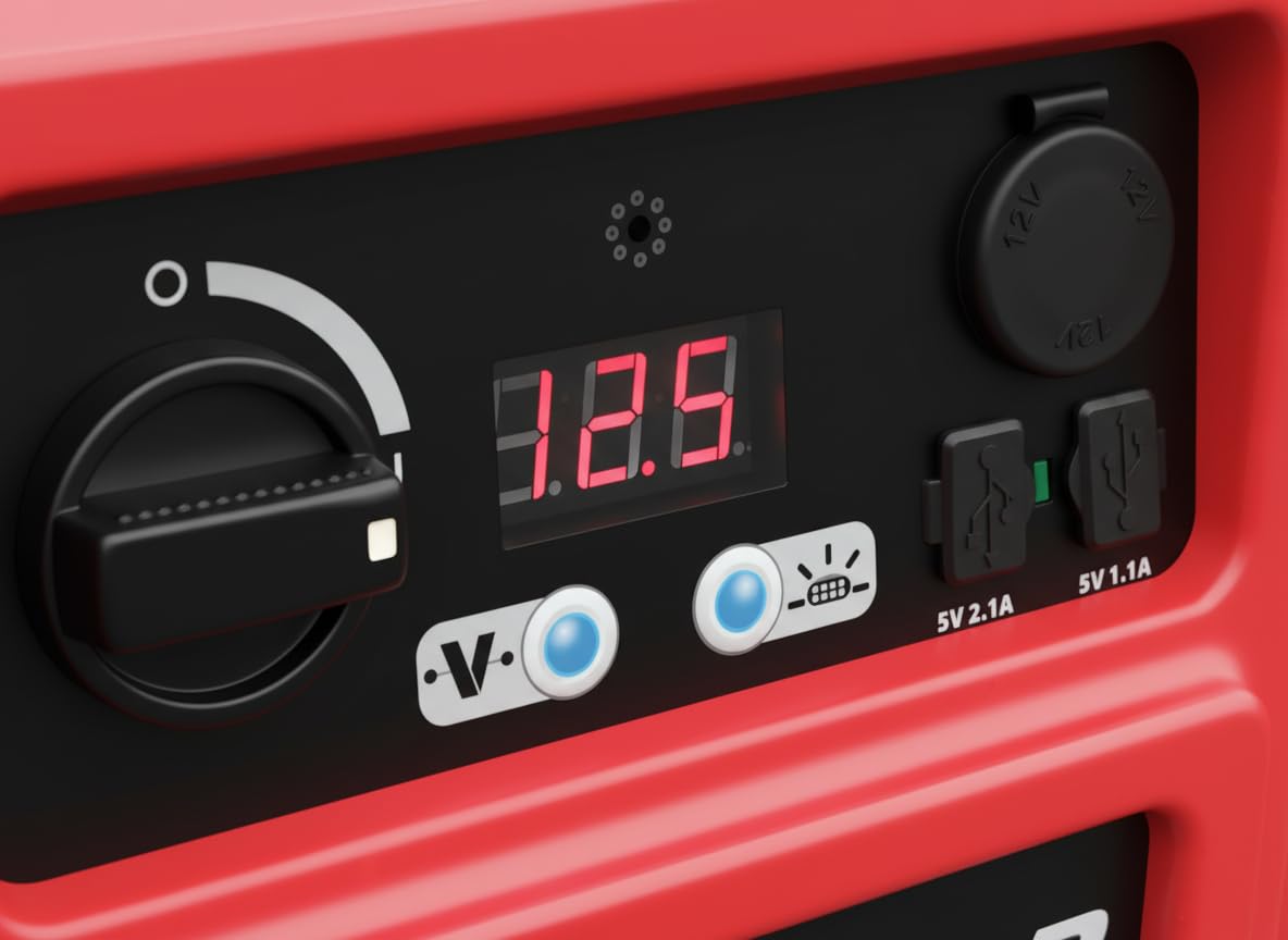 Jump-N-Carry JNC770R 1700 Peak Amp Premium 12-Volt Jump Starter - Red