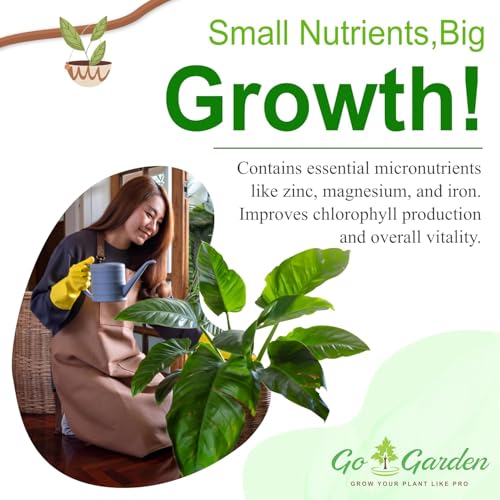 Image of Go Garden All In One Plant Food Fertilizer | Water Soluble Nutrient Formula for Indoor & Outdoor Plants | Easy to Use Plant Growth Foliage, Vegetable & Garden Plants | 10 Sachets (250 gm)