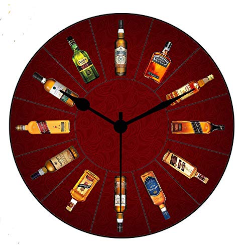 Image of Kartik Print Designer Wooden Digital Wall Clock With Glass (11X11 Inches)
