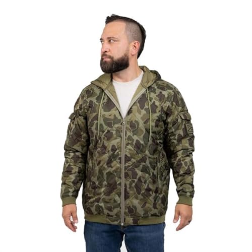 Grunt Style Tac Woobie Full-Zip Hoodie (X-Large, Frogskin Camo)