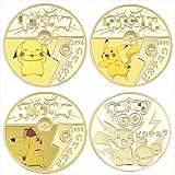 medalla kanto pokemon go Material de alta calidad: las monedas coleccionables no oficiales están hechas de hierro plateado de alta calidad, efecto 3D, impresión clara y alta calidad.
