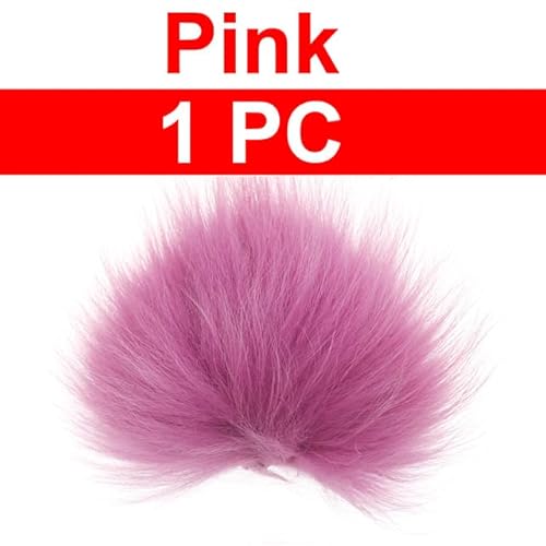 Greatfishing 12 Colors Choice Fly Tying Arctic Fox Tail Streamer Tube Fly Tying Material Saltwater Jig Hook Tying Fibers (4Pc Color Combo A) #TOP4