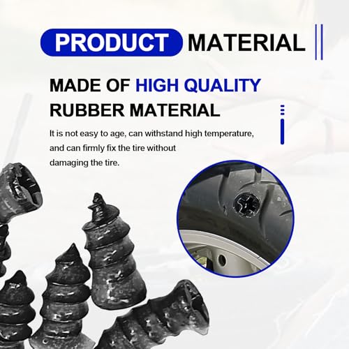 Image of Tire Repair Nails,Tire Screw Plug Fast Tool Self-Service Tire Repair Nail,for Car, Truck, Jeep,Tractor, Motorcycle, ATV tire Puncture Repair,Vacuum Tyre Repair Screws Fast Repair Kits (60)