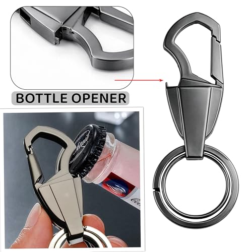 Image of Storite Heavy Duty Metal Carabiner Keychain with Swivel Key Ring, Premium Key Holder for Car, Home & Office Keys