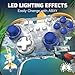 PDP REALMz Nintendo Switch Pro Controller, Customizable LED Lighting, 3.5mm Headphone Jack, Officially Licensed by Nintendo and SEGA: Sonic Superstars (Tails Seaside Hill Zone)
