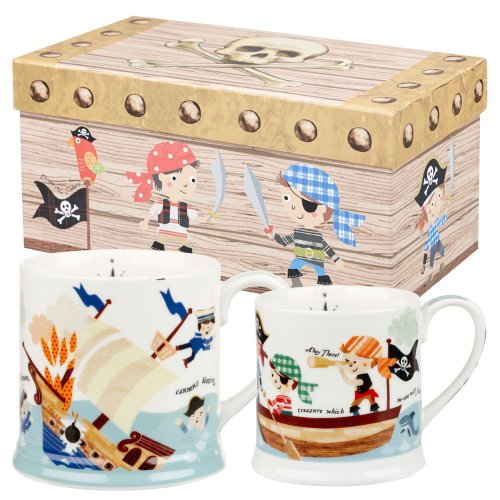 Little Rhymes Queens Pirates of the Seven Seas Daddy and Baby Mug Gift Set Giftboxed