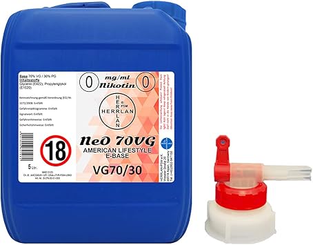 NeO 70 VG - VG70/30 BunkerBase 5 Liter Kanister – Großgebinde zum ...