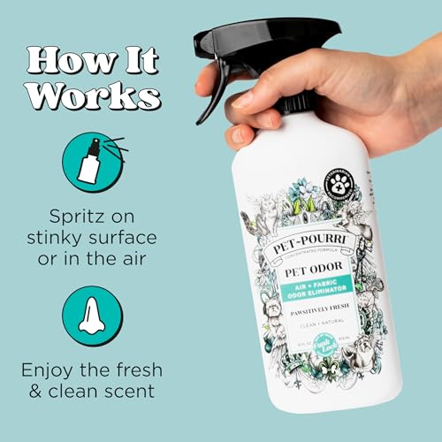 image for Poo-Pourri Pet-Pourri Pawsitively Fresh Pet Odor Deodorizer Spray, 16 