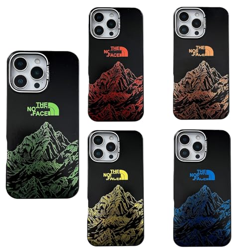 虹色 ノース スマホケース フェイス TPU 耐衝撃 落下防止 iPhone多機種対応 すり傷防止 ファション 全機種対応 おしゃれ 肌触り良い プレゼント (ブルー,for iPhone13Promax)