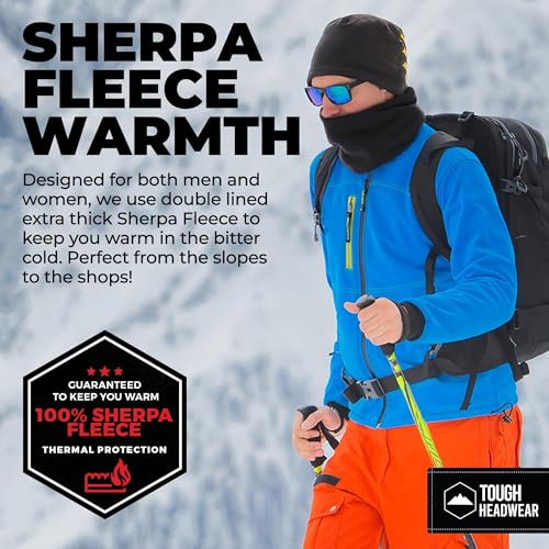 Tough Headwear Winter Neck Warmer, Warm Fleece Neck Gaiters For Men Women, Ski Gaiter Face Mask For Cold Weather, Neck Scarf2