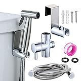 Handheld Bidet Sprayer for Toilet, Timewill Stainless Steel Shower Sprayer Kit,Baby Cloth Diaper Sprayer,Shattaf Sprayer, Dog Shower,Bathroom Jet Sprayer Kit Spray Attachment with Hose