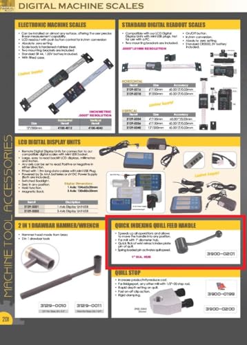 hhip 3900-0201 quill feed handle for mill
