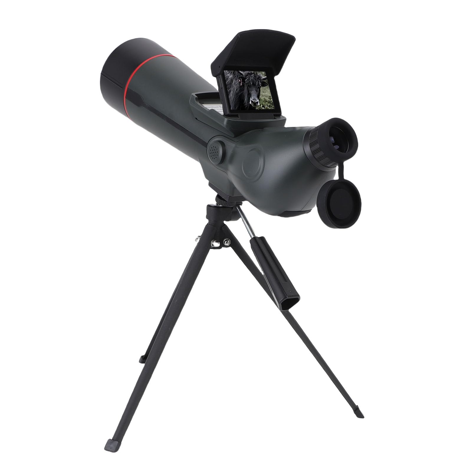 aqxreight Longue-Vue 4K avec Trépied, Longue-Vue HD 30 MP avec Zoom Numérique 18X et Grossissement 350X, Double écran, Ouverture F4.0, Batterie 4500 MAh pour