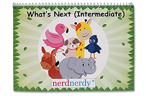 NerdNerdy’s What Next (intermediate level), develops logical reasoning skills for ages 4-6 yrs, whats next for kids, pecs for speech therapy, IQ game, classroom game. Intelligence, learning and education,autism toys for speech development, matching (B09G6GPBF3) Amazon Price History, Amazon Price Tracker