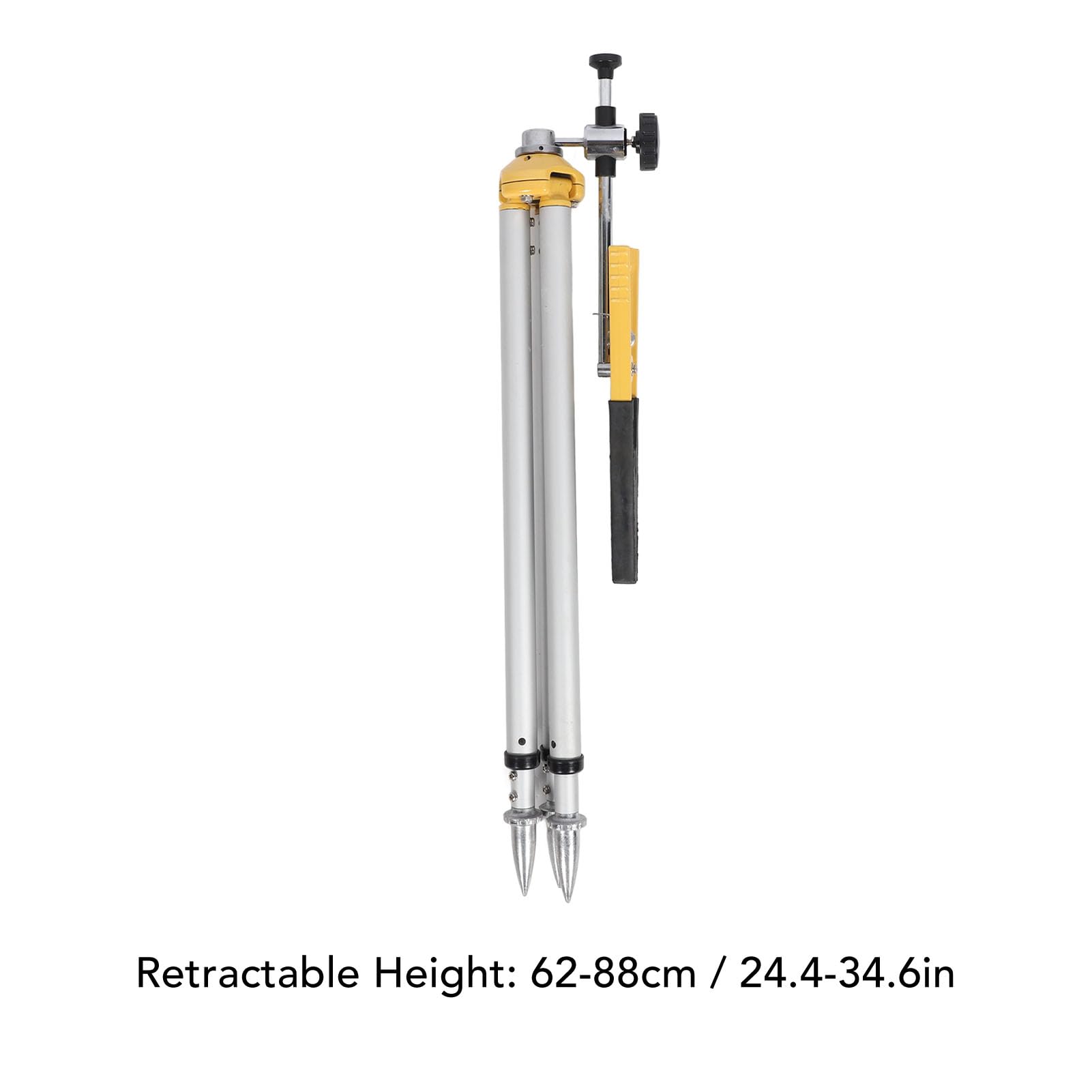 Trépied en alliage d'aluminium, réglable de 46 à 60 cm, trépied de niveau laser, trépied d'arpenteur pour transit, enquête et niveau laser (62 à 88 cm)