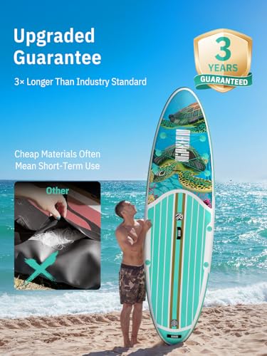 Image of Niphean Inflatable Stand Up Paddle Board with SUP Accessories, Anti-Slip EVA Deck, 10'6'' Inflatable Paddle Boards for Adults & Youth of All Skill Levels