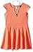 My Michelle Girls' Cap Sleeve Skater Dress with Exposed Teeth Back Zipper