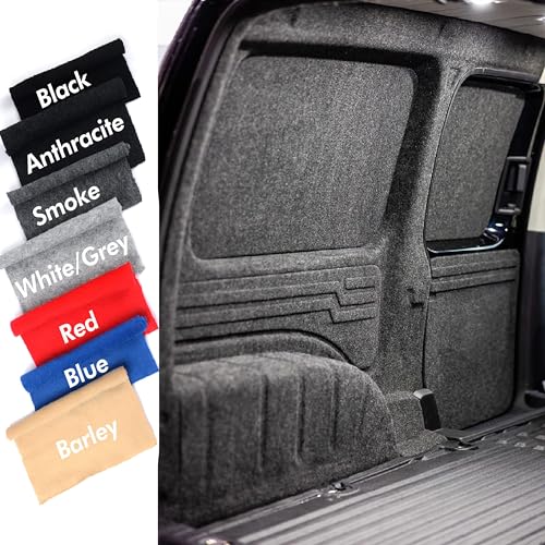 Moquette d'habillage extensible dans 4 sens pour intérieur de camping-car, fourgon, voiture, 1 x 2 m, anthracite