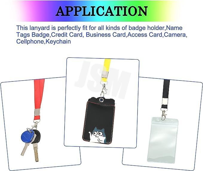Image of 24mm or 1 inch thick Lanyards with Badge Clip