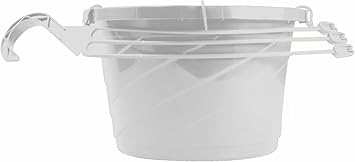Akro Mils 10" White Hanging Basket