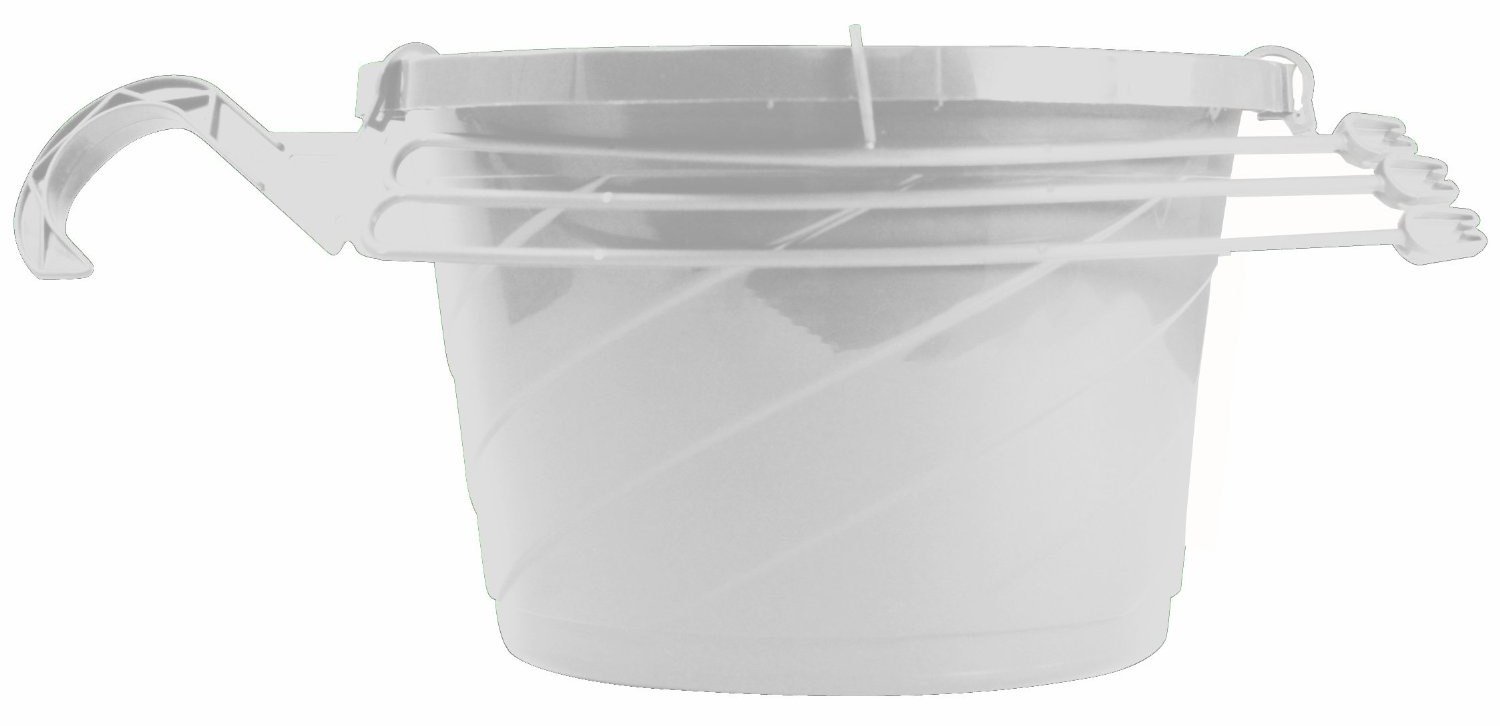 Akro Mils 10" White Hanging Basket