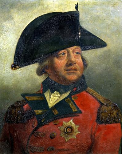 Tableau toile Le roi George III par Benjamin West 60x90cm pour décoration murale