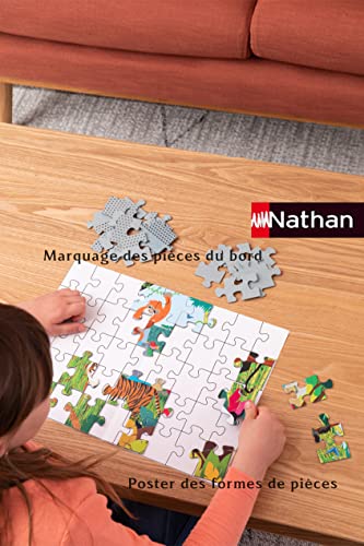 Nathan puzzle 45 p Carte du monde des animaux - vue 10