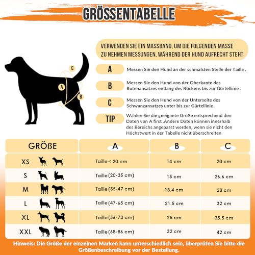 Eyein 3 Stück Hundewindeln für Hündinnen, Wiederverwendbare und Hochsaugfähige läufigkeitshose für hündinnen, Waschbare hundehöschen mit zweifacher Anpassung für Läufigkeit & Inkontinenz (#1, XS)