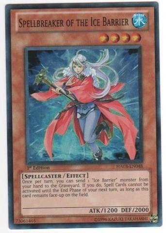 yugioh ice barrier cards Yu-Gi-Oh! - Spellbreaker of The (HA03-EN048) - Hidden Arsenal 3-1st Edition QTYSYNC:PARENT Gold Pokemon Cards Singles Size:1 Elite Trainer Box (Violet)