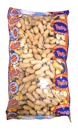 Cacahuetes Tostados sin Sal 1 Kg - Maní con Cáscara - Pelluz - Snacks saludables y deliciosos para disfrutar