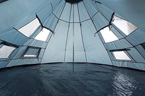 CampFeuer Tipi Spirit tent voor 4 personen, indianentent voor kamperen, wandelen, 3000 mm waterkolom, noktent, piramidetent, ronde tent, groepstent, campingtent, familietent - Afbeelding 8