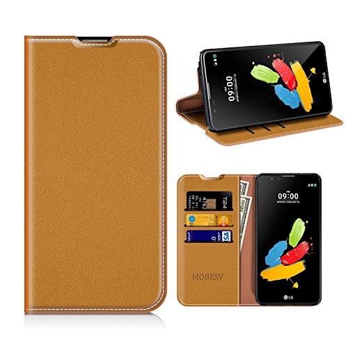 MOBESV Custodia LG Stylus 2, Custodia in Pelle