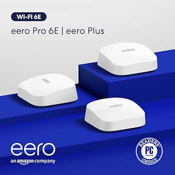 Amazon eero Pro 6E wifi ルーター 定価:¥36,980 Amazon eero Pro 6E tri-band mesh Wi-Fi 6E router, with built