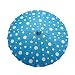32" Turquoise Polka Dot Paper Parasol