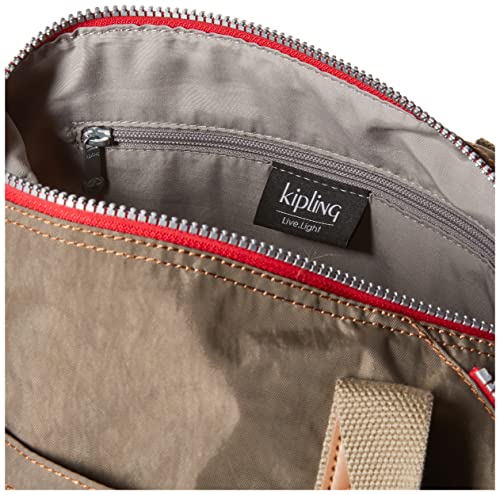 Kipling Womens Womenã‚Â€™S Art Mini Tote Bag, Lightweight Small Weekender, Nylon Travel Handbag Shoulder Bag, True Beige C, 15.25 L X 7.75 H 7.25 D Us #TOP4