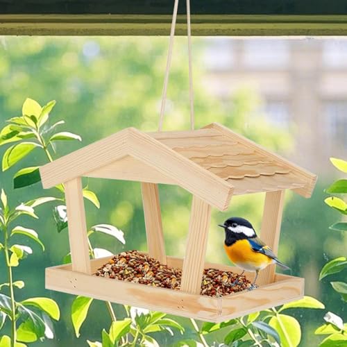 Mangeoire à oiseaux décorative pour préserver les graines sur la terrasse - 6