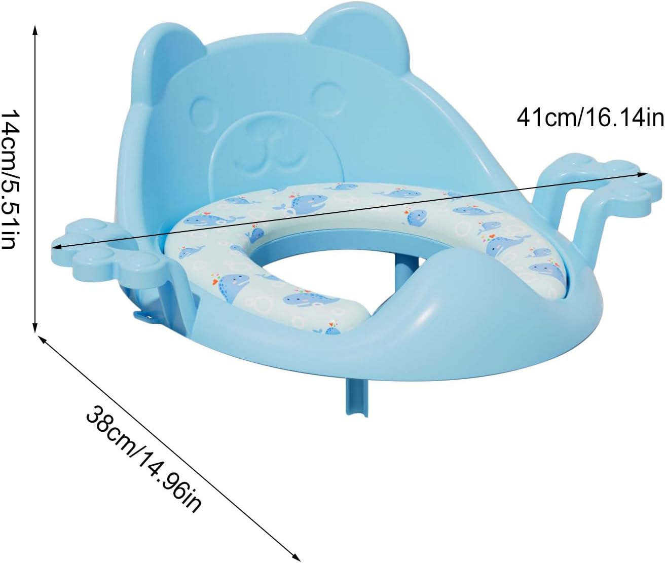 Potty Seat - Non Slip Easy To Clean Cushion Pad,Potty Training Cushion,for Boys Girls Children Kid Traveling Home Bathroom Indoor Outdoor Camping RV Dorm