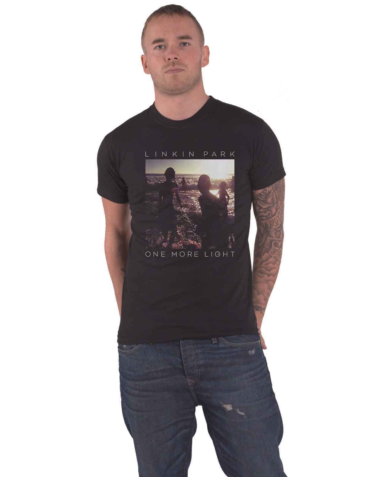 Linkin Park T Shirt One More Light Band Logo Nouveau Officiel Unisex Noir