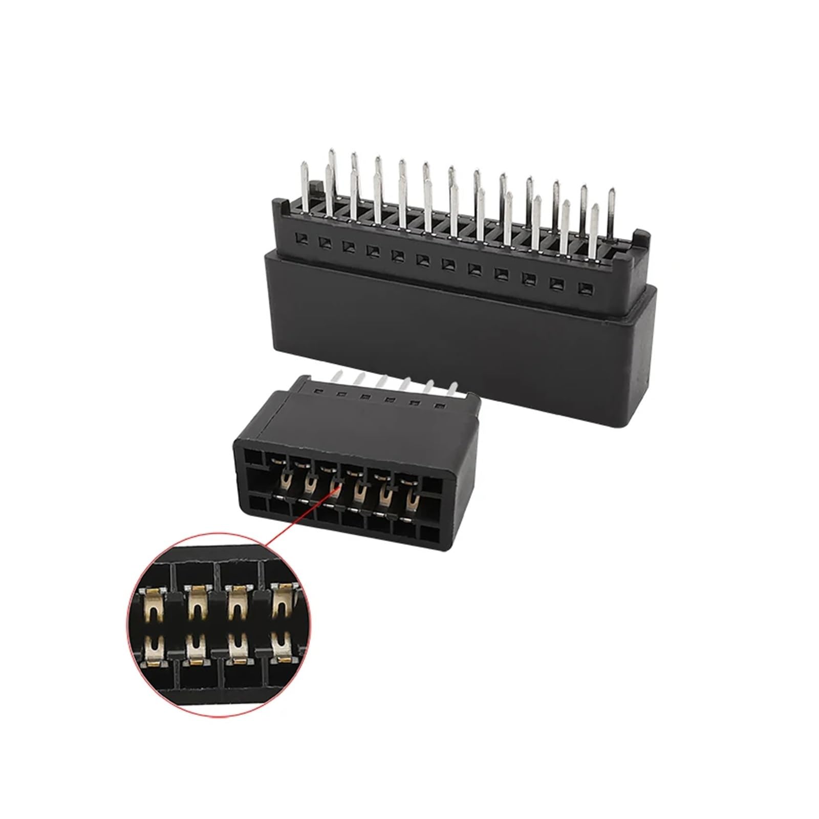 Złącze Pitch, 5 szt. Złącze karty krawędziowej 2,54 mm, 2x3P do 49-stykowego gniazda PCB przez otwory(2x36Pin)