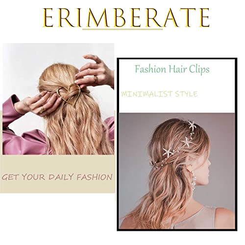 Erimberate FSE-069-2 Bohemian Crescent Moon Hair Clip thumb #6