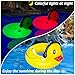 Inflatable Duck Pool Float with Colorful Lights, LED Color Changing Giant Rubber Duck Swim Tube Rings, 42'' Large Pool Beach Floaties Floaty Funny Summer Pool Float for Adults