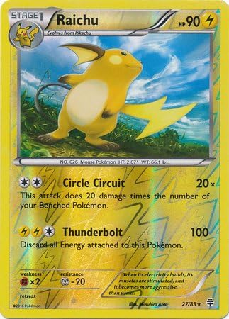 Pokemon - Raichu (2783) - Generaciones - Reverse Holo