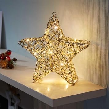 Yapay Noel Dekoru 345 cm B y k LED I kl  Alt n Y ld zl  Noel Dekorasyonu Y lba  S s  Y lba  Hediyeleri