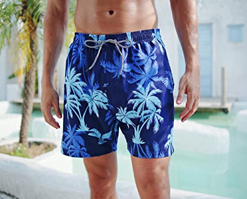Zhpuat Mens Swimming Trunks With Compression Liner 5 Inch Inseam Swim Trunks Men Quick Dry Board Shorts Swimwear Xl #TOP2