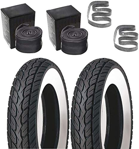 Juego de neumáticos de pared blanca Kenda de 2,75 a 17 pulgadas para Zündapp, Hercules, Kreidler