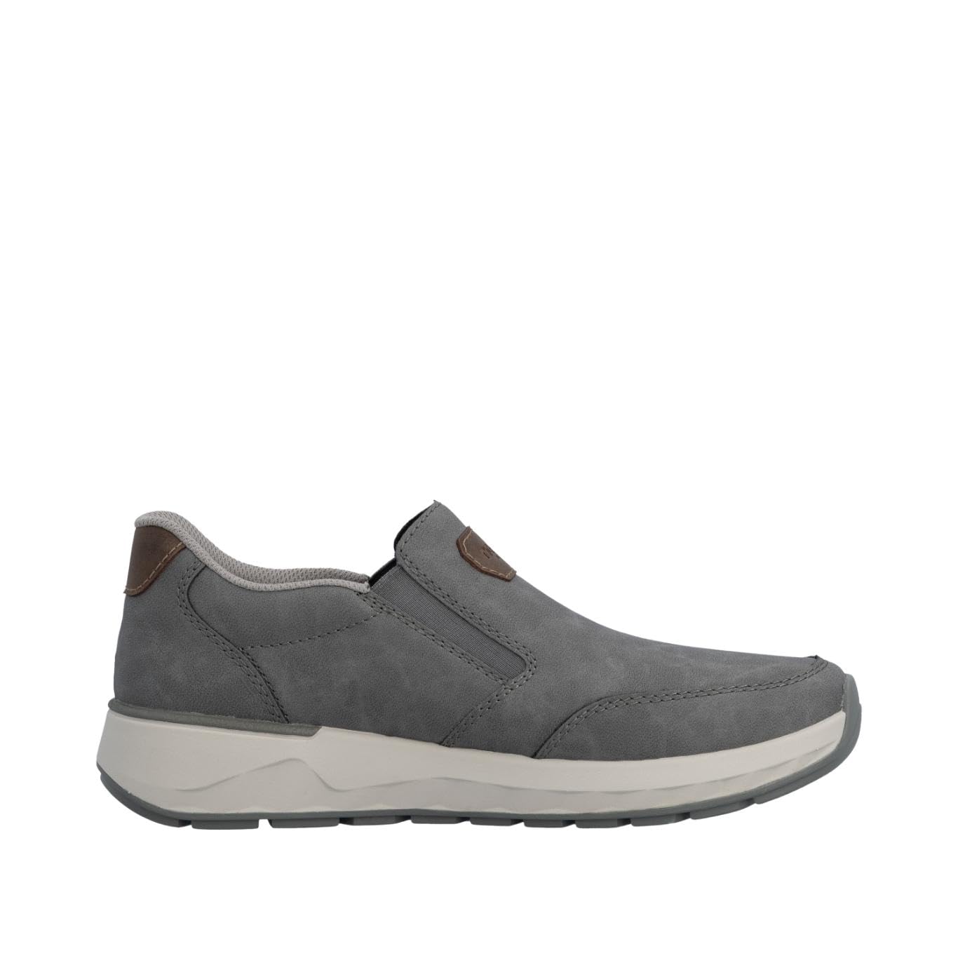 Rieker 11550-45 Herren Slipper Synthetik grau grau