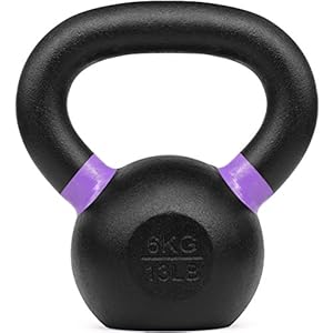 Yes4All Powdercoat Cast Iron Kettlebell 4-32 kg Swing Barbell Ball Weight