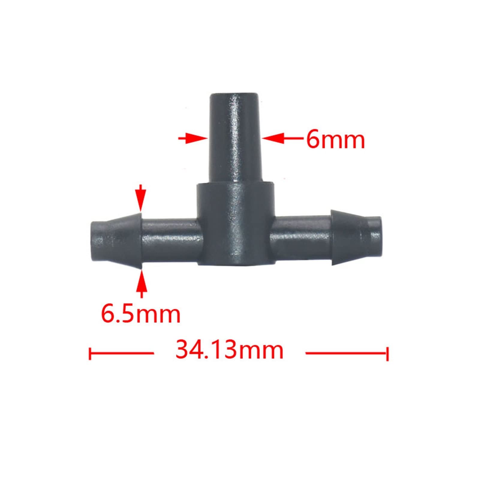 Raccordo per Acqua Nebulizzata, 500 Pezzi, da 3/5 Mm, 4/7 Mm, Raccordo a T per Tubo da Giardino, Raccordo a T da 1/8, 1/4 Di Pollice, Riduttore per Connettore Dell'Acqua, Divisore Dell'Acqua