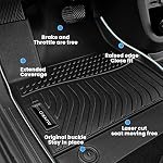 Auxko All Weather Floor Mats Fit for Mitsubishi Outlander PHEV 2026-2023 TPE Rubber Liners Outlander PHEV Accessories All Season Guard Odorless Anti-Slip Floor Mats